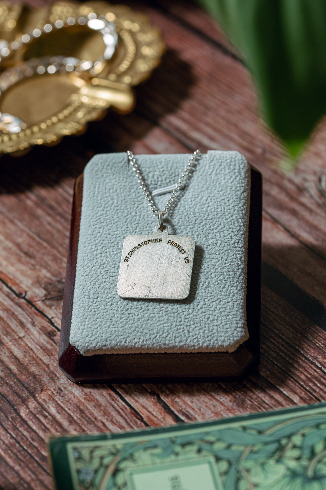 Square st hot sale christopher necklace